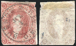 ARGENTINA: GJ.34, 8th Printing, On VERY THIN TRANSLUCENT Paper, Datestamp Of Buenos - Oblitérés