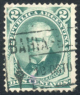 ARGENTINA: GJ.53, 2c. V.López With BAHIA BLANCA Rectangular Datestamp, VF! - Autres & Non Classés