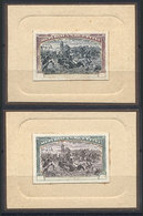 ARGENTINA: Year 1910 Centenary Of The Revolution, 2 Unadopted Die Essays (different - Other & Unclassified