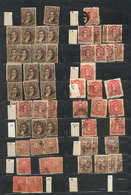 ARGENTINA: Stockbook With Large Number Of Used Stamps, Including Many Very Old Exam - Collections, Lots & Series