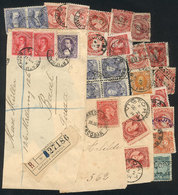 ARGENTINA: Lot Of Varied Old Stamps And Fragments, Some Very Interesting And With R - Collections, Lots & Series