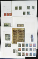ARGENTINA: "Rivadavia, Belgrano & San Martín" Issue, Lot Of Used Or Mint Stamps, - Collections, Lots & Series