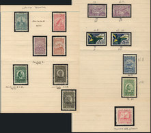 BRAZIL: Small Group Of Stamps On 3 Pages Of An Old Album, Including Some Good Perfo - Luchtpost