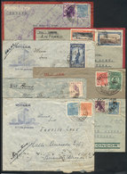 BRAZIL: 7 Airmail Covers Posted To Argentina Between 1930 And 1940, Interesting Fra - Other & Unclassified