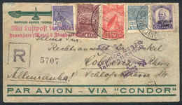 BRAZIL: Cover With Nice Multicolored Postage, Sent From Rio De Janeiro To Germany O - Andere & Zonder Classificatie