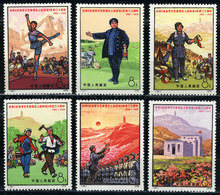 CHINA: Sc.1084/1089, 1972 Literature And Art, Cmpl. Set Of 6 Values, MNH (issued Wi - Andere & Zonder Classificatie