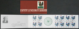 CHINA: Sc.1647a, 1981 Year Of The Rooster, Complete Booklet With First Day Postmark - Autres & Non Classés