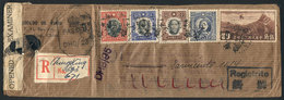 CHINA: Registered Airmail Cover (to Calcutta, And From There By Surface Mail) Sent - Autres & Non Classés