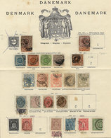 DENMARK: Very Nice Collection In Old Album Pages, Including Several Rare And Scarce - Other & Unclassified