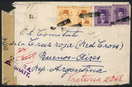 EGYPT: Cover Sent To The Red Cross Argentina In Buenos Aires In 1944 From The Yugo - Autres & Non Classés