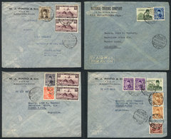 EGYPT: 12 Covers Sent To Argentina In 1946, Most By Airmail, Nice Postages, Very Fi - Autres & Non Classés