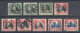 UNITED STATES: Sc.524 X3 + 547 X4 + 573 X2, High Values, Used, Fine To VF Quality, - Andere & Zonder Classificatie