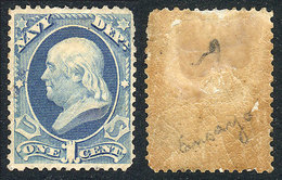 UNITED STATES: Sc.O35, Trial Color Proof On Original Perforated And Gummed Paper, V - Dienstzegels