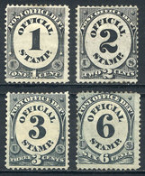 UNITED STATES: Sc.O47/O50, The First 4 Values Of The Set, Mint With Gum (the 2c. Wi - Officials