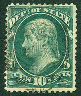 UNITED STATES: Sc.O62, Used, VF Quality, Catalog Value US$55. - Service