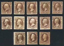 UNITED STATES: Sc.O72 And Following, Lot Of Unused Stamps (several With Original Gu - Dienstzegels