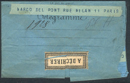 FRANCE: Telegram Used In Paris On 28/MAR/1884, Interesting! - Andere & Zonder Classificatie