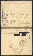 GREAT BRITAIN: Cover Sent By A Solder At The War Front To Argentina, With Several C - Officials