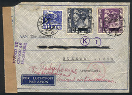 NETHERLANDS INDIES: Airmail Cover Sent From Batavia To Argentina (rare Destination) - Indes Néerlandaises