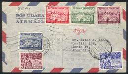 INDONESIA: Registered Cover Franked By Sc.410/3 + Other Values, Sent To Argentina O - Indonesia