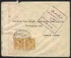 IRAQ: Cover Franked With 20f. And Sent From Baghdad As-Samawal To Buenos Aires On 8 - Irak