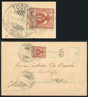ITALY: Postcard Posted At Sea To Roma, Franked With 2c. And Postmark Of "TOSCANA - Zonder Classificatie