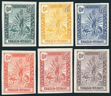 MADAGASCAR: Sc.63, 1903 Animals And Tree, Imperforate TRIAL COLOR PROOFS With Value - Other & Unclassified