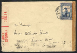 MOZAMBIQUE: Cover Sent To Argentina In 1943 Franked With 1.75E., Double Censorship, - Mozambique