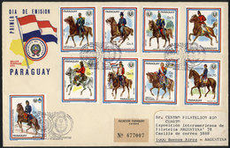 PARAGUAY: Cover Franked With The "Military On Horseback" Issue With Postmark Of - Paraguay