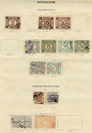 ROMANIA: Collection In Very Old Album Pages, Including Scarce And Interesting Stamp - Andere & Zonder Classificatie