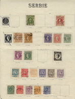 SERBIA: Collection In Very Old Album Pages, Including Scarce And Interesting Stamps - Serbia