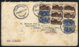 SOUTH AFRICA: Airmail Cover Sent From Cape Town To Argentina On 27/MAR/1946 With In - Non Classés