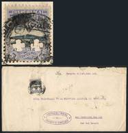 URUGUAY: Cover Sent To Brazil On 21/AP/1920, Franked By Sc.O126 With Two Clover Pun - Uruguay