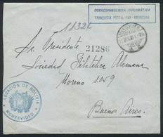 URUGUAY: Cover Sent By The Embassy Of Bolivia In Montevideo To Argentina On 20/SE/ - Uruguay