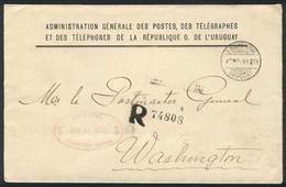 URUGUAY: Cover Of The Post Of Uruguay Sent Stampless To The USA General Postmaster - Uruguay