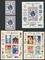 URUGUAY: Year 1977: Lot Of Souvenir Sheets And Stamps, MNH Or Issued Without Gum, E - Uruguay