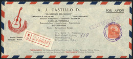 VENEZUELA: Cover Franked With 90c., Sent From Caracas To Argentina On 26/NO/1946, W - Venezuela