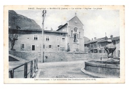 (18225-38) Barraux - La Mairie - L'Eglise - La Place - Les 4 Fontaines - Barraux