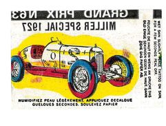 IMAGE TATOUAGE TATOO AUTOMOBILE GRAND PRIX N63 MILLER SPECIAL 1927 - Other