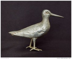 Statuette Oiseau Bécasse Bird Argent Massif Sterling Silver Snipe Figurine - Silverware