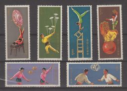 CHINA  1974  ACROBATIES  Scott 1149+54 **MNH  Complete Set  Réf H 943 - Unused Stamps