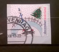 FRANCOBOLLI STAMPS OLANDA NEDERLAND 2013 SU FRAMMENTO SERIE NATALE - Usati