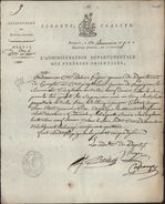 Administration Départementale Des Pyrénées Orientales Belle Entête 13 Brumaire An 7 Signature Cassanyes Canet Roussillon - 1701-1800: Precursors XVIII