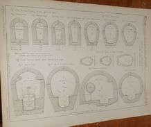 Plan De Section Type Des égouts De Paris. 1856. - Travaux Publics