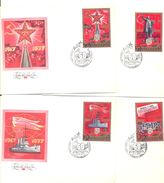 1977. USSR/Russia, 60y Of October Revolution,   FDC, 4v, Mint/** - Brieven En Documenten