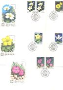 1977. USSR/Russia, Flowers, FDC, 5v, Mint/** - Brieven En Documenten