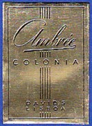 Old Label/ Ancienne  Etiquette - AMBRÉE COLÓNIA, David's, Lisboa // Perfumery -  Portugal - Labels