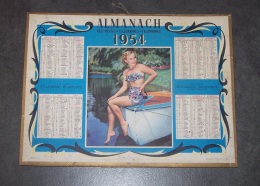 1954 ALMANACH CALENDRIER DES P.T.T, PTT, POSTE, OLLER - Groot Formaat: 1941-60