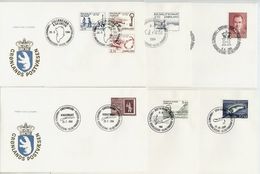 GREENLAND 1984 Complete Issues On FDC.  Michel 147-54 - FDC