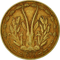 Monnaie, West African States, 10 Francs, 1976, TTB, Aluminum-Nickel-Bronze - Elfenbeinküste